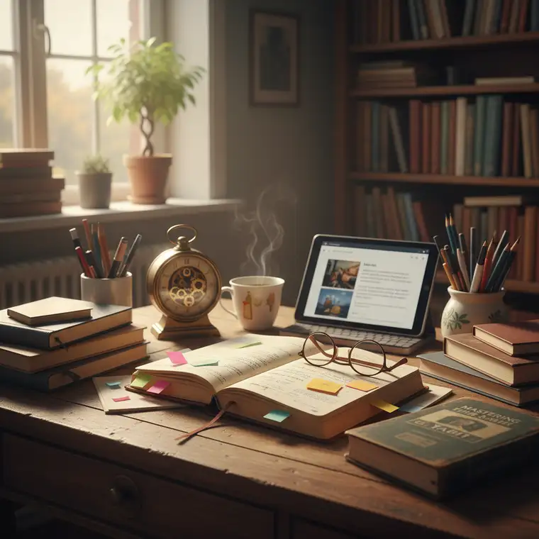 Osoba planująca tydzień w notesie i aplikacji, ilustrująca doświadczenie i wiek Marcina Wolskiego w zarządzaniu czasem i nawykami