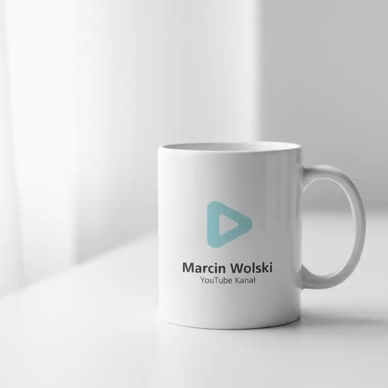 Kadr z kanału Marcin Wolski YouTube, widok twórcy omawiającego produktywność i rozwój osobisty przy biurku, pokazującego praktyczne wskazówki