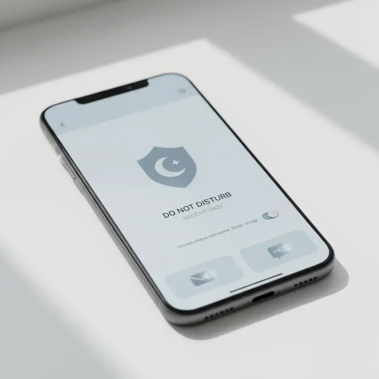Osoba ustawiająca powiadomienia Slack i e-mail na laptopie, by chronić się przed przepracowaniem i cyfrowym stresem